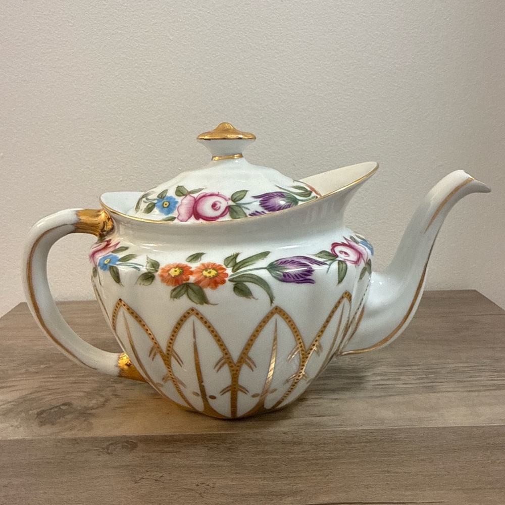 Vintage Royal Danube Floral Teapot